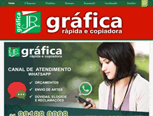 Tablet Screenshot of graficajrbh.com.br